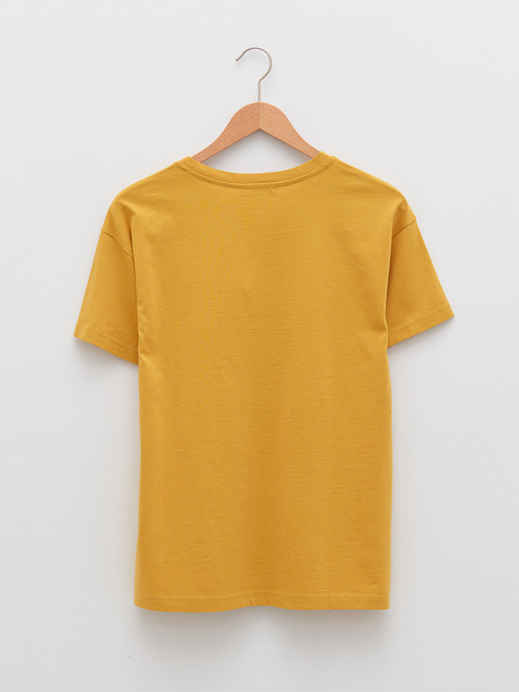 Crew Neck Printed Short Sleeve Cotton Women's T-shirt-5