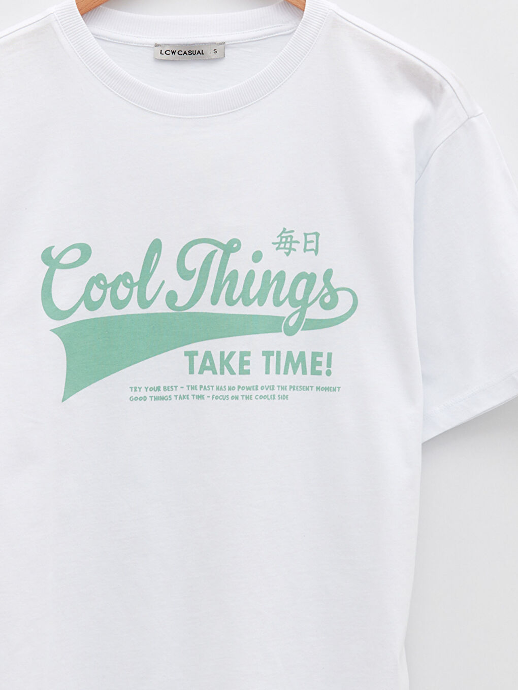 تيشيرت قطن كم قصير مطبوع بياقة دائرية للسيدات-8