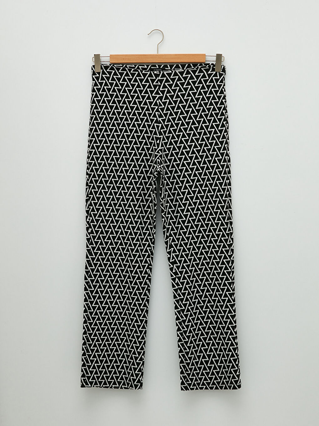 Women's Plus Size Zippered Waist Patterned Sweatpants-5