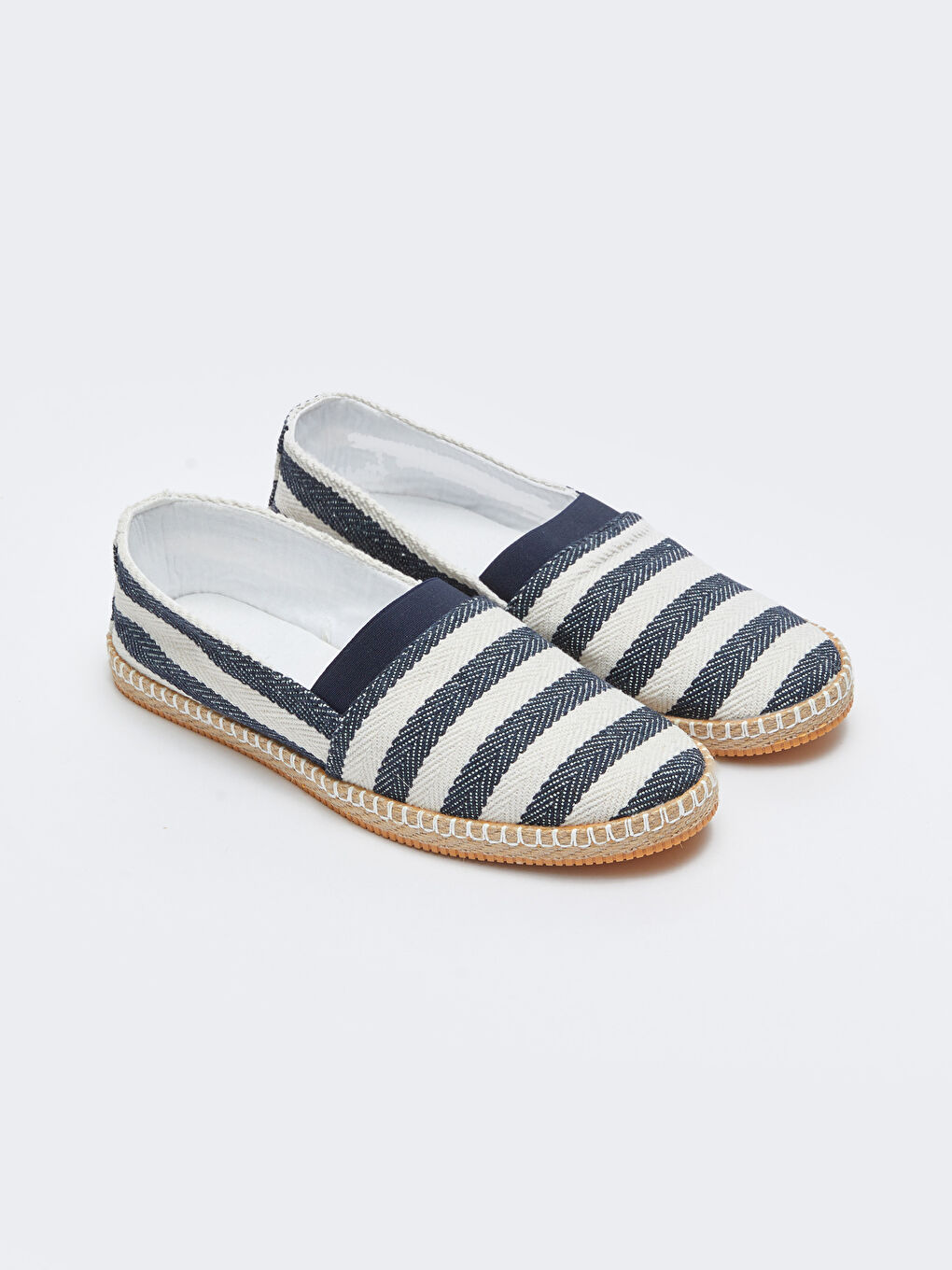 Lacivert Çizgili Erkek Espadril Ayakkabı