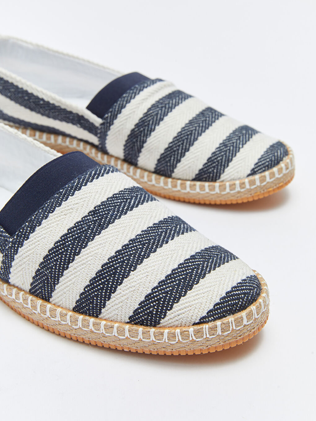 Lacivert Çizgili Erkek Espadril Ayakkabı-2