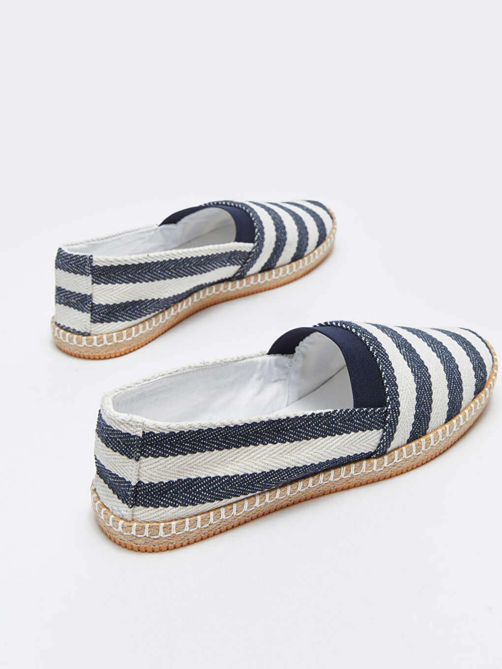 Lacivert Çizgili Erkek Espadril Ayakkabı-4