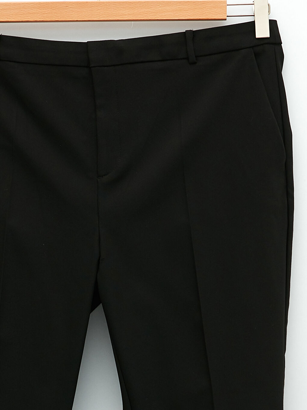 Women's Plus Size Slim Fit Straight Pocket Detailed Trousers-7