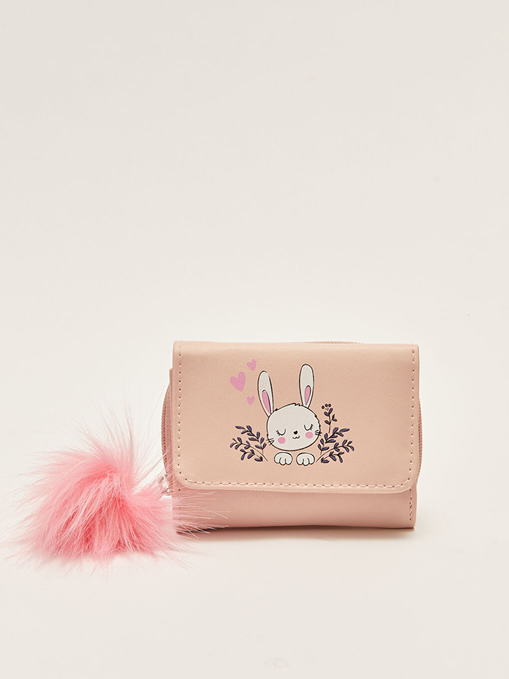 Pembe Baskılı Kız Çocuk Cüzdan