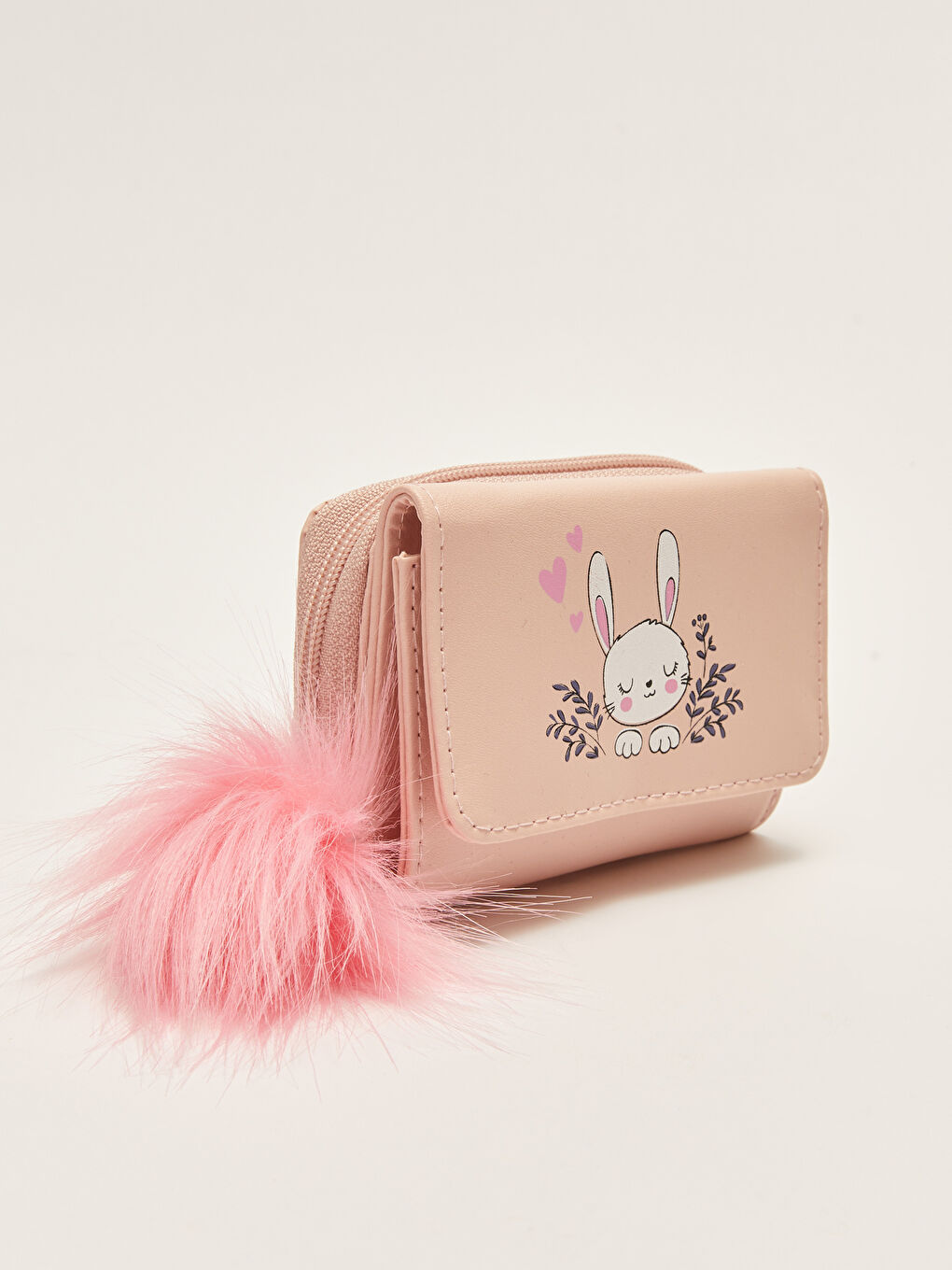 Pembe Baskılı Kız Çocuk Cüzdan-1