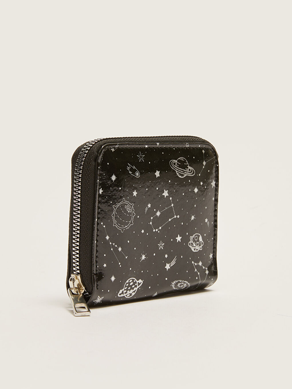 Siyah Baskılı Kız Çocuk Cüzdan-1