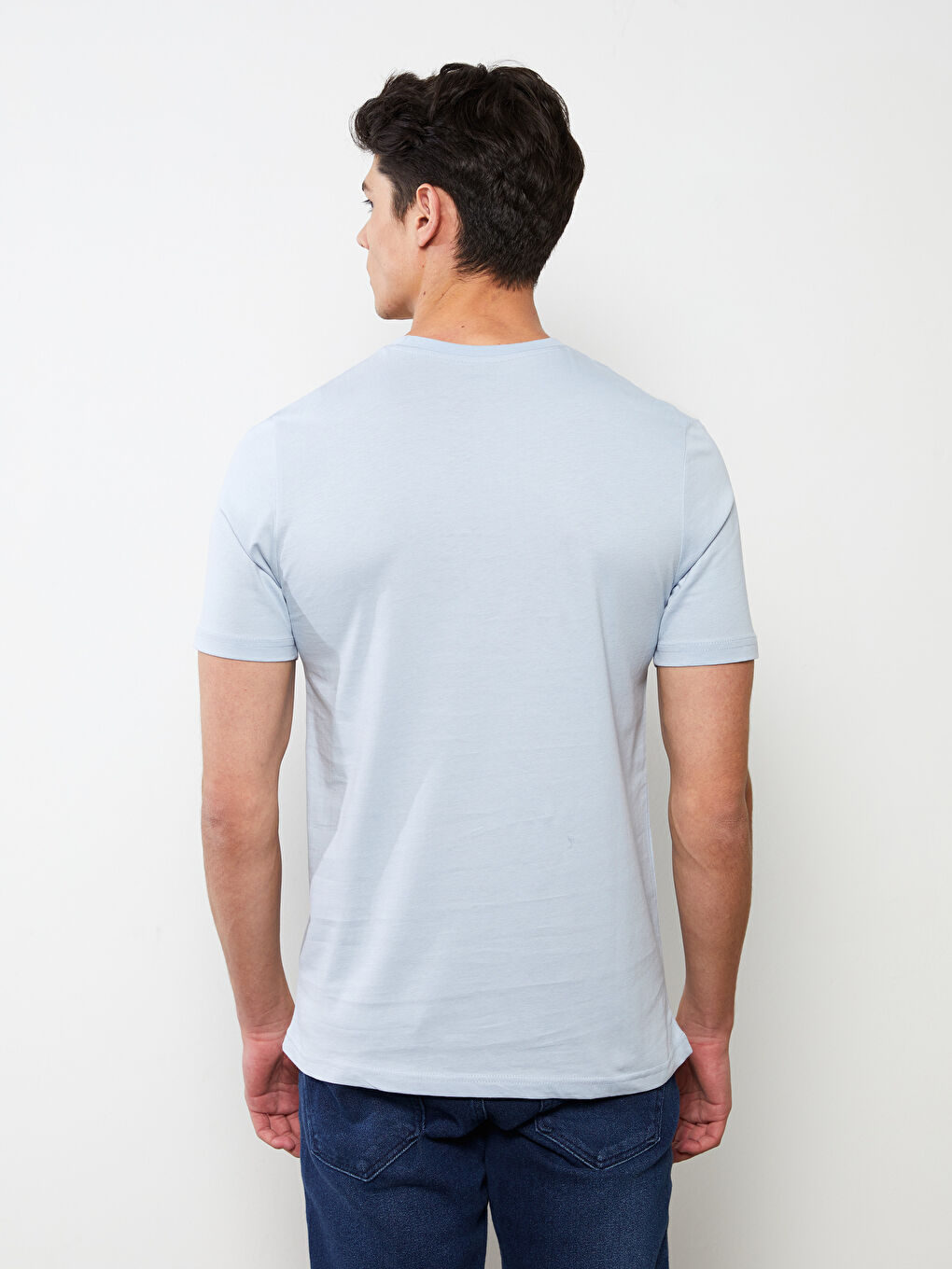 SOUTHBLUE Crew Neck Short Sleeve Printed Combed Cotton Men's T-shirt -S2GS12Z8-FFH