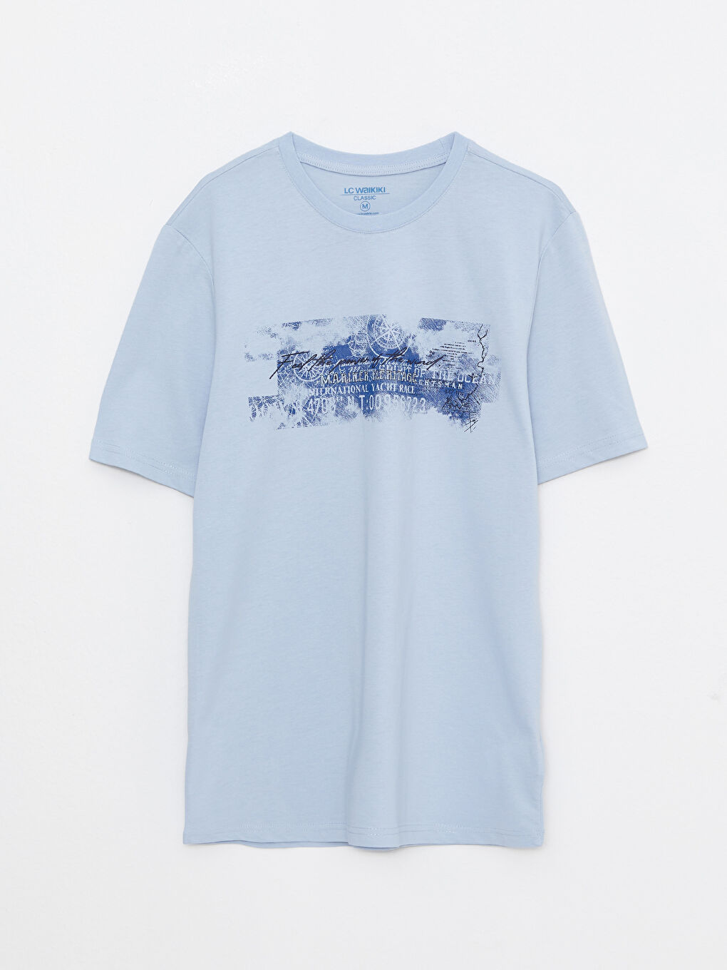 SOUTHBLUE Crew Neck Short Sleeve Printed Combed Cotton Men's T-shirt -S2GS12Z8-FFH