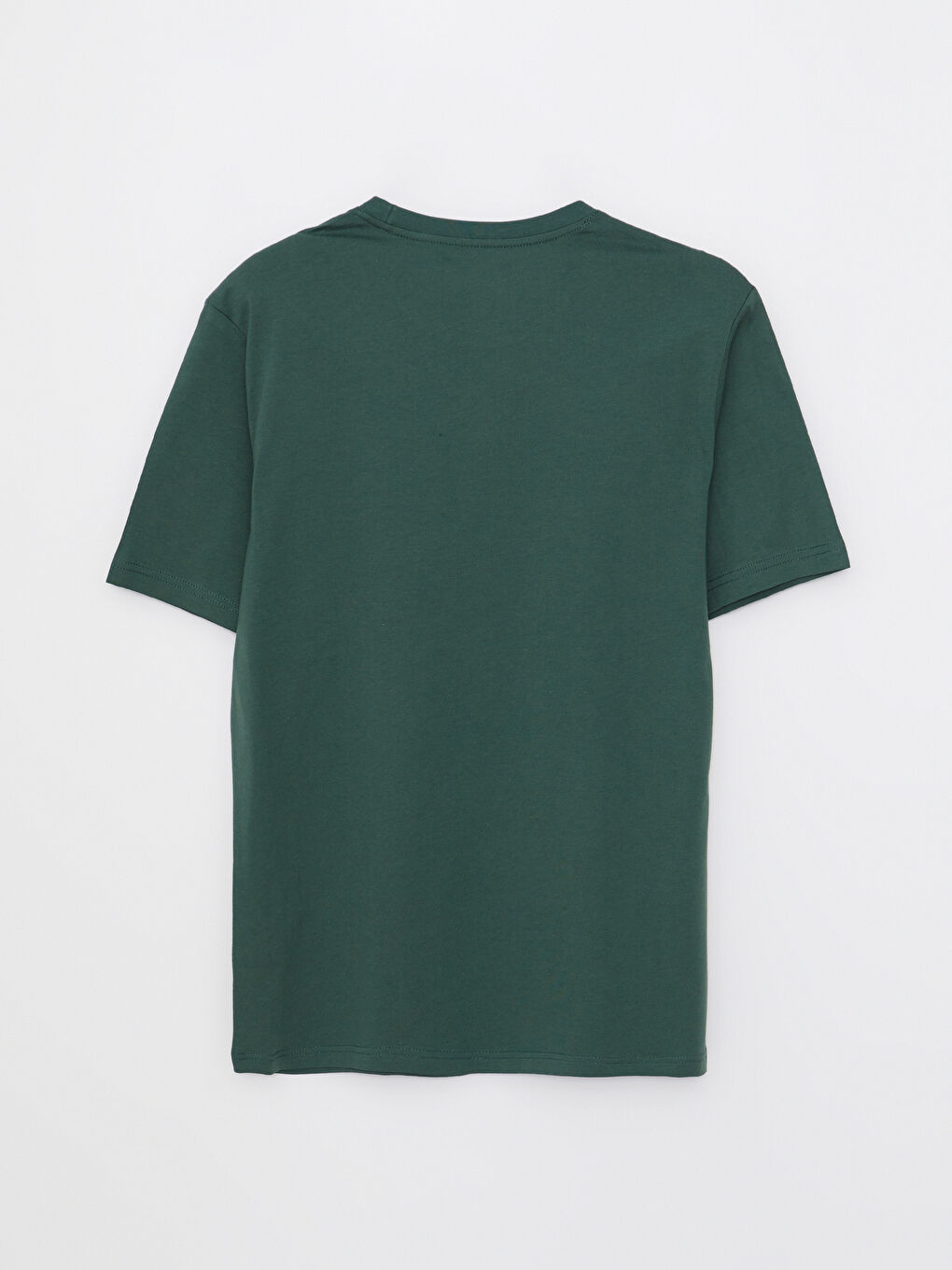 Yeşil Bisiklet Yaka Kısa Kollu Baskılı Penye Erkek Tişört-6