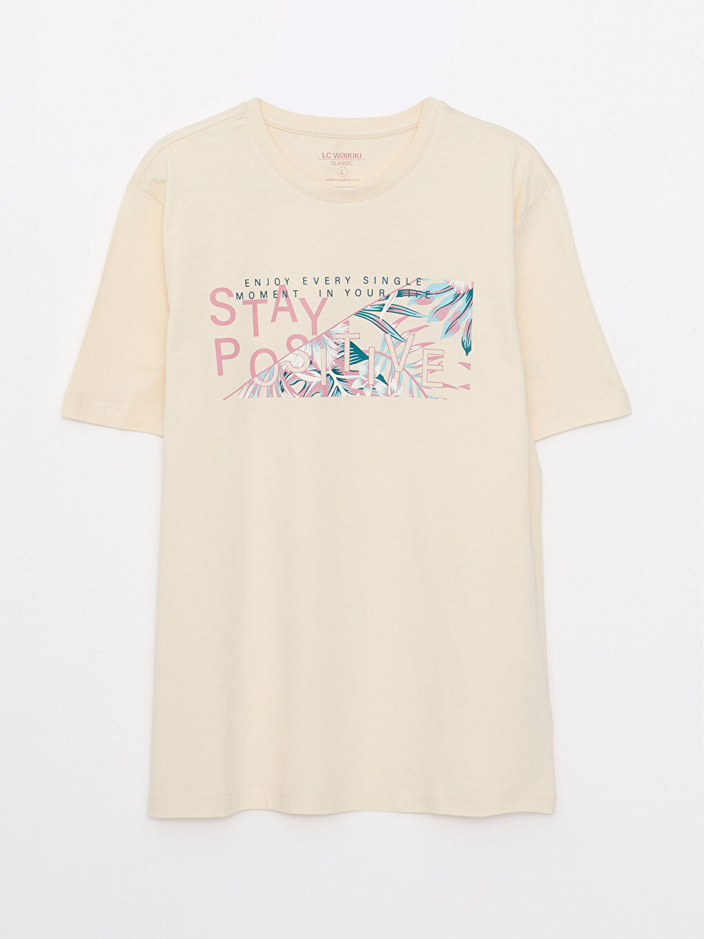 Tricou pentru Bărbați cu Guler Rotund, Mânecă Scurtă, Imprimat, din Bumbac Pieptănat-5