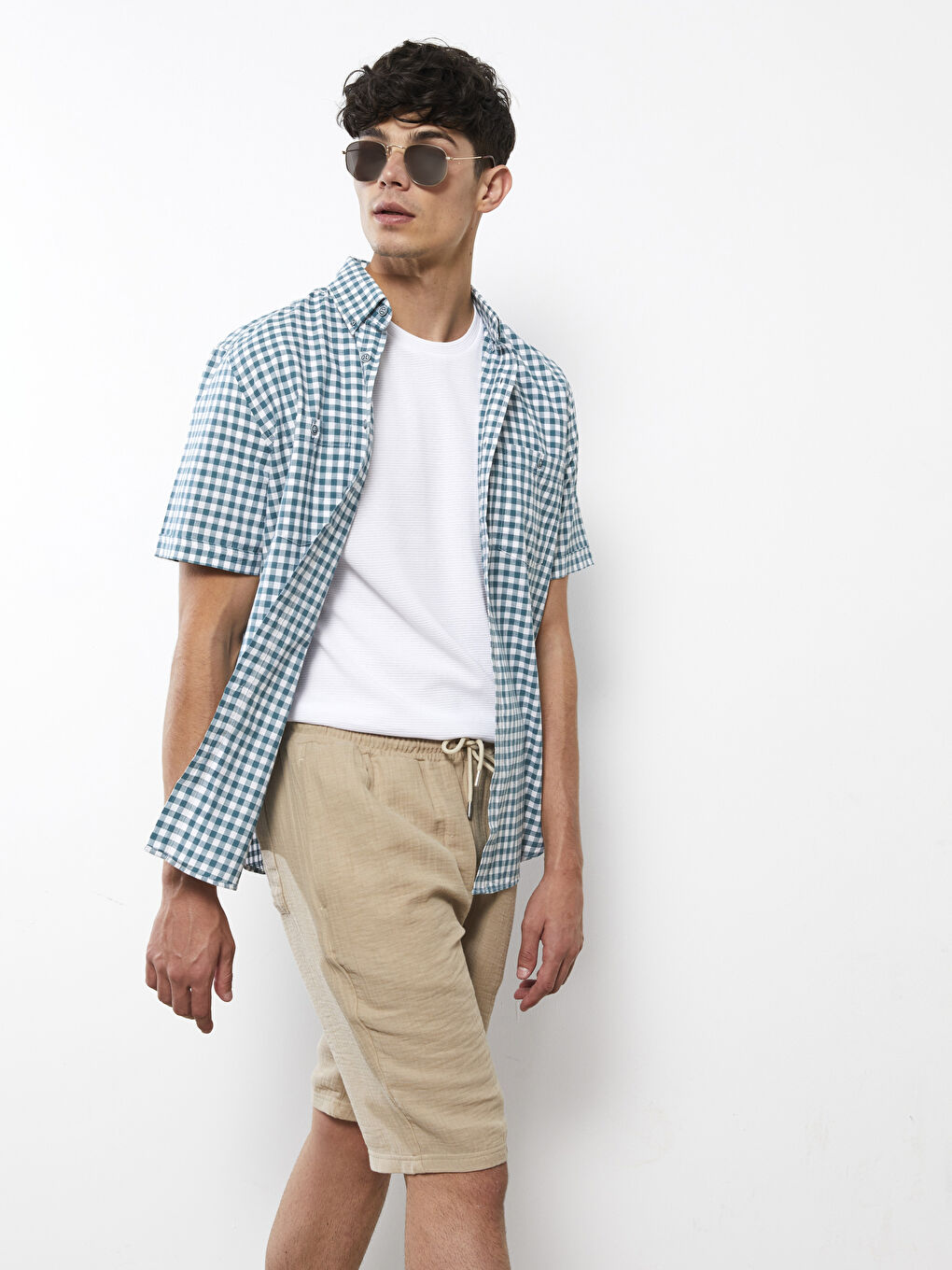 شورت بوبلين مريح للرجال