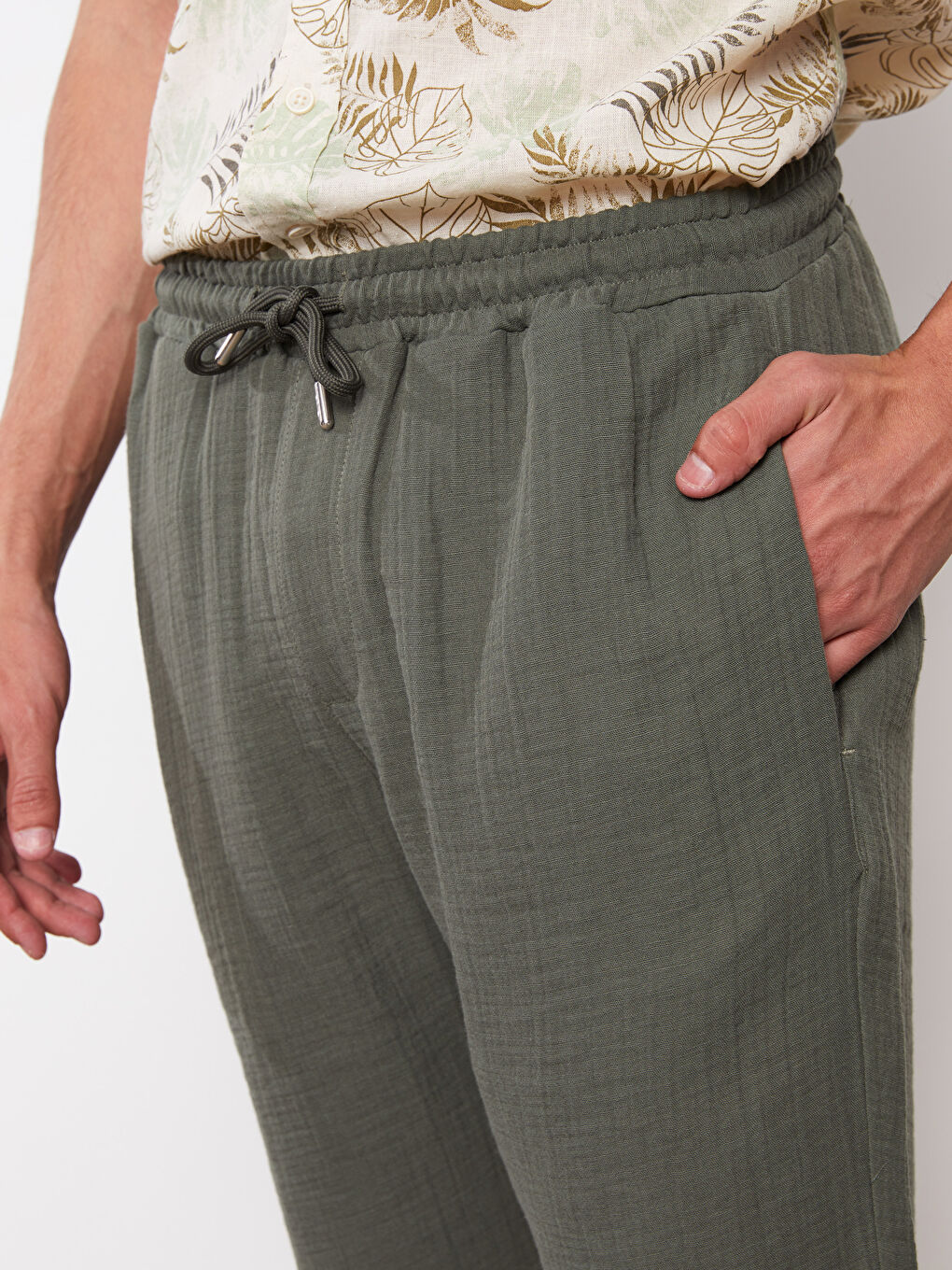 Comfortable Fit Poplin Men's Shorts -S2GS31Z8-P5X