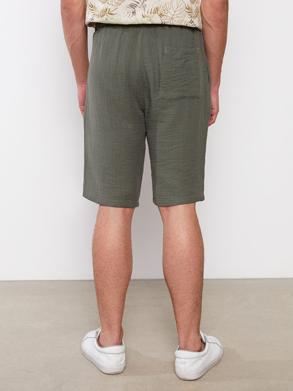 Comfortable Fit Poplin Men's Shorts -S2GS31Z8-P5X