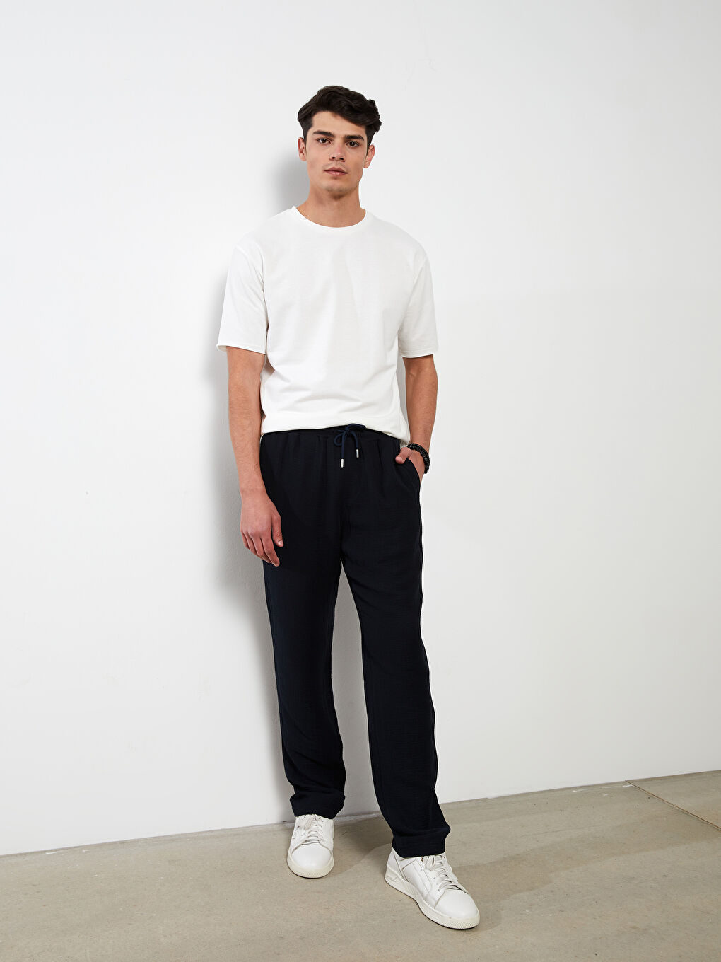 Lacivert Rahat Kalıp Erkek Pantolon