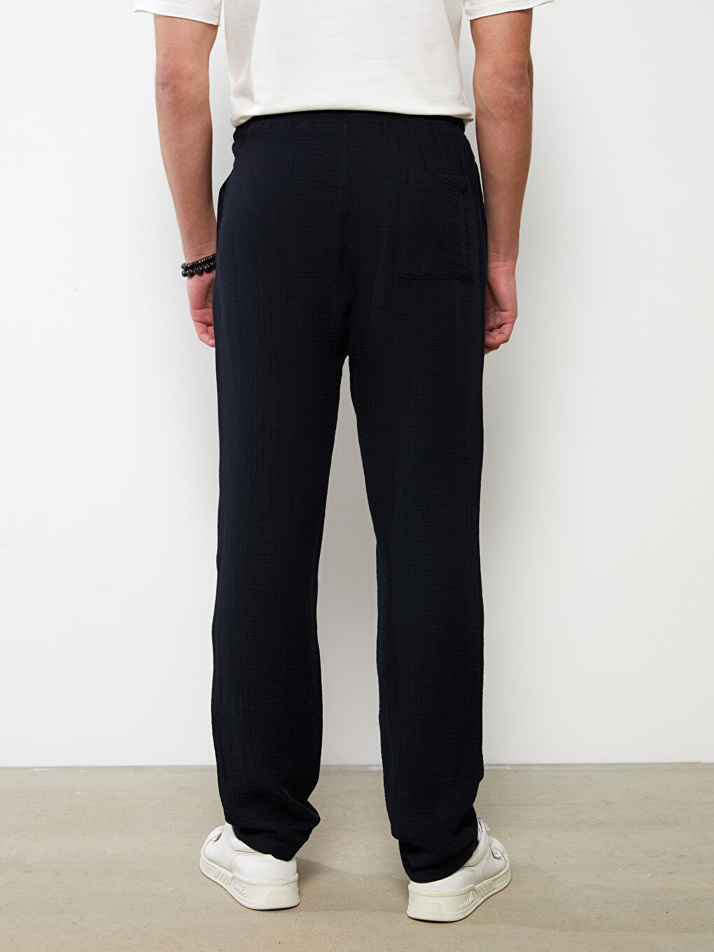 Lacivert Rahat Kalıp Erkek Pantolon-3