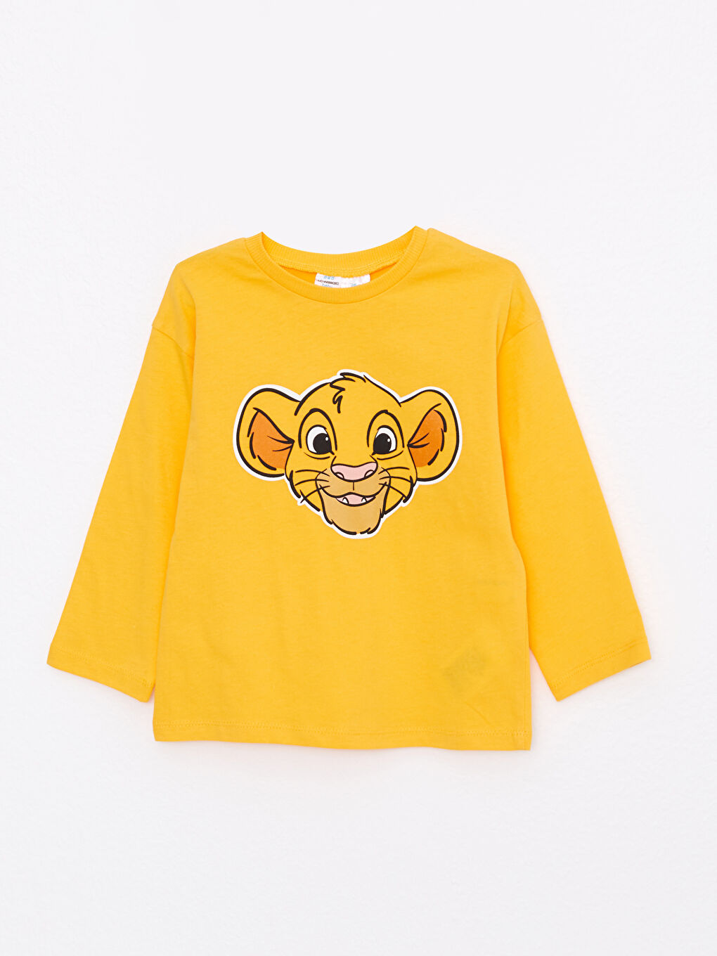 Crew Neck Long Sleeve Lion King Printed Cotton Baby Boy T-shirt 2-Pack-1