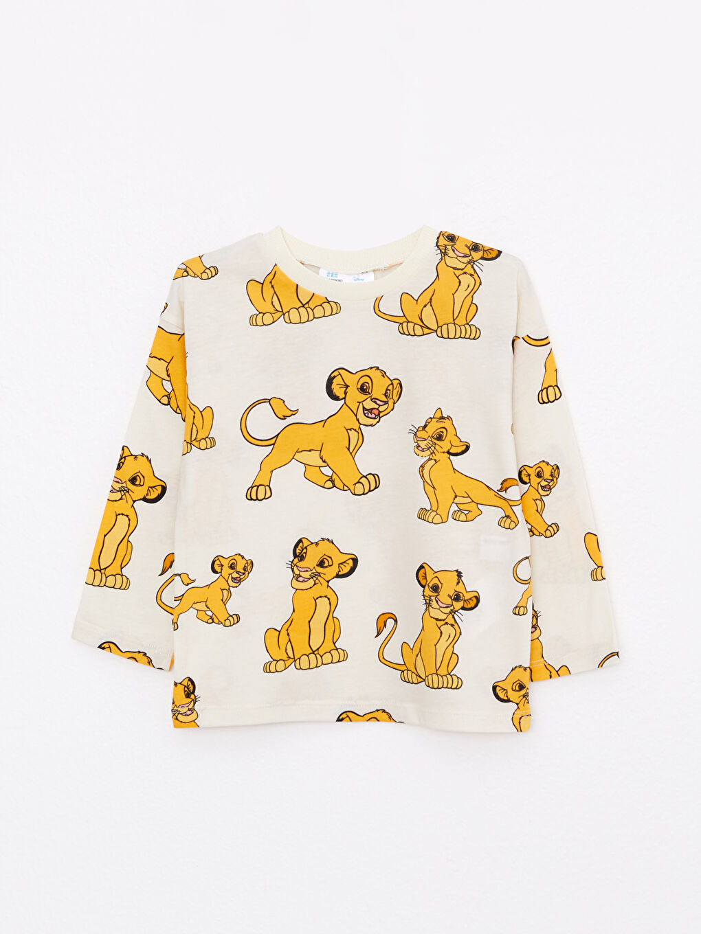 Crew Neck Long Sleeve Lion King Printed Cotton Baby Boy T-shirt 2-Pack-2
