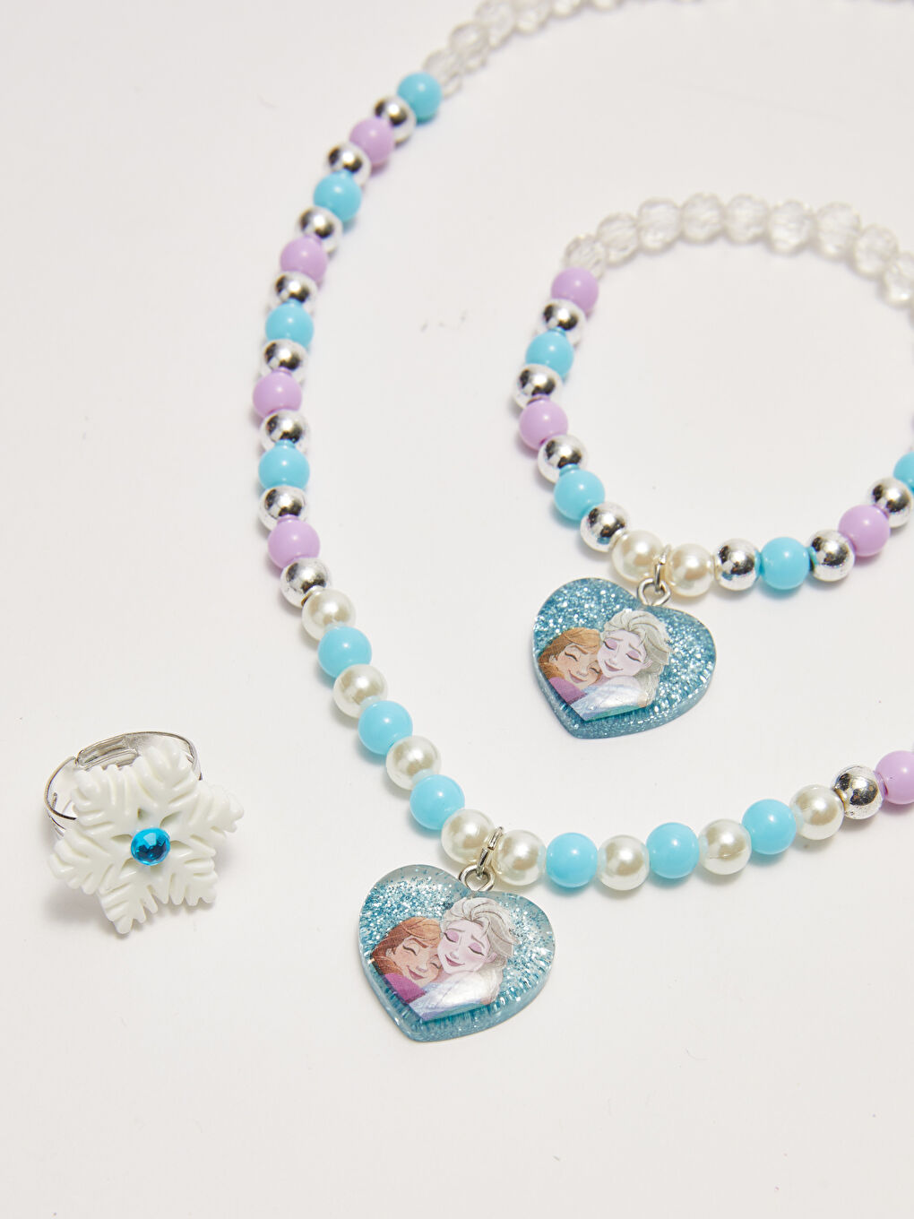 LCW ACCESSORIES Frozen Licensed Girl's Jewelry Set of 3 -S2GS66Z4-M0T