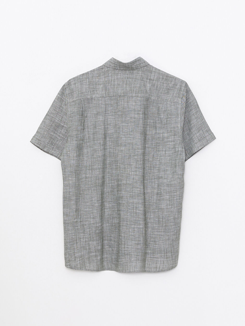 Haki Regular Fit Kısa Kollu Erkek Gömlek-6