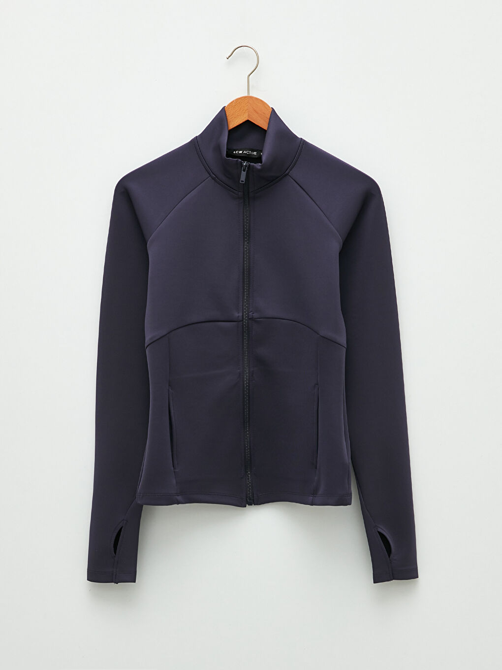 Rollkragen Damen Sport-Strickjacke-3