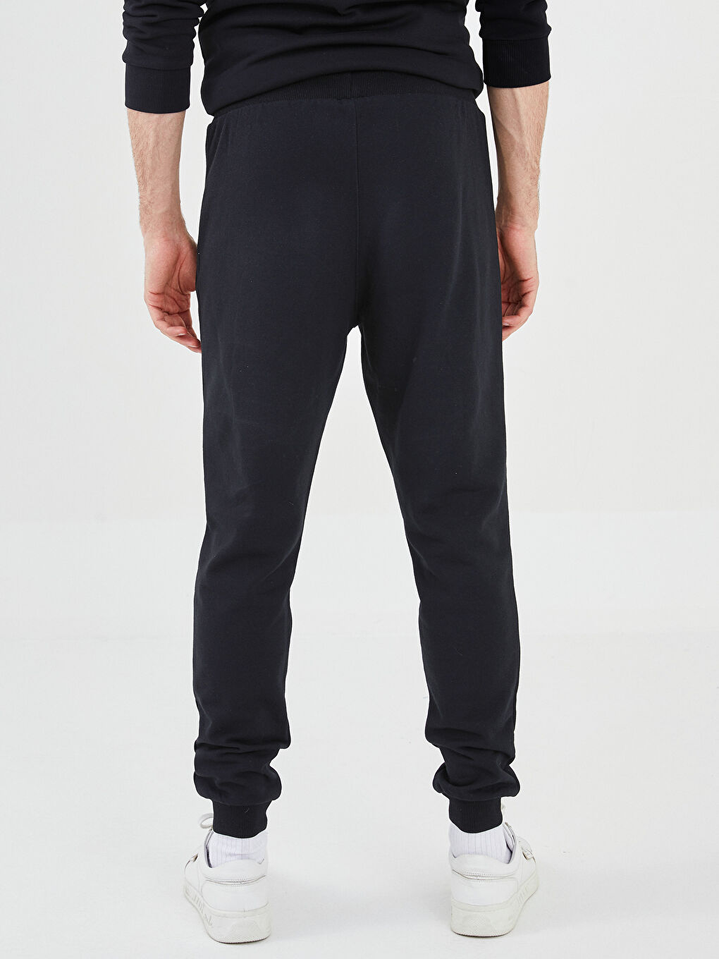 Siyah Slim Fit Erkek Eşofman Altı-3