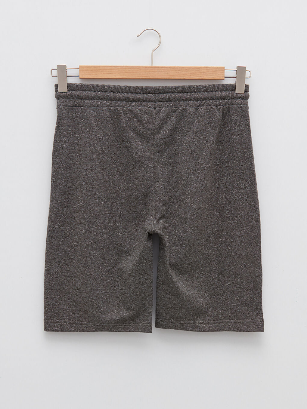 Antrasit Standart Kalıp Örme Erkek Şort-6