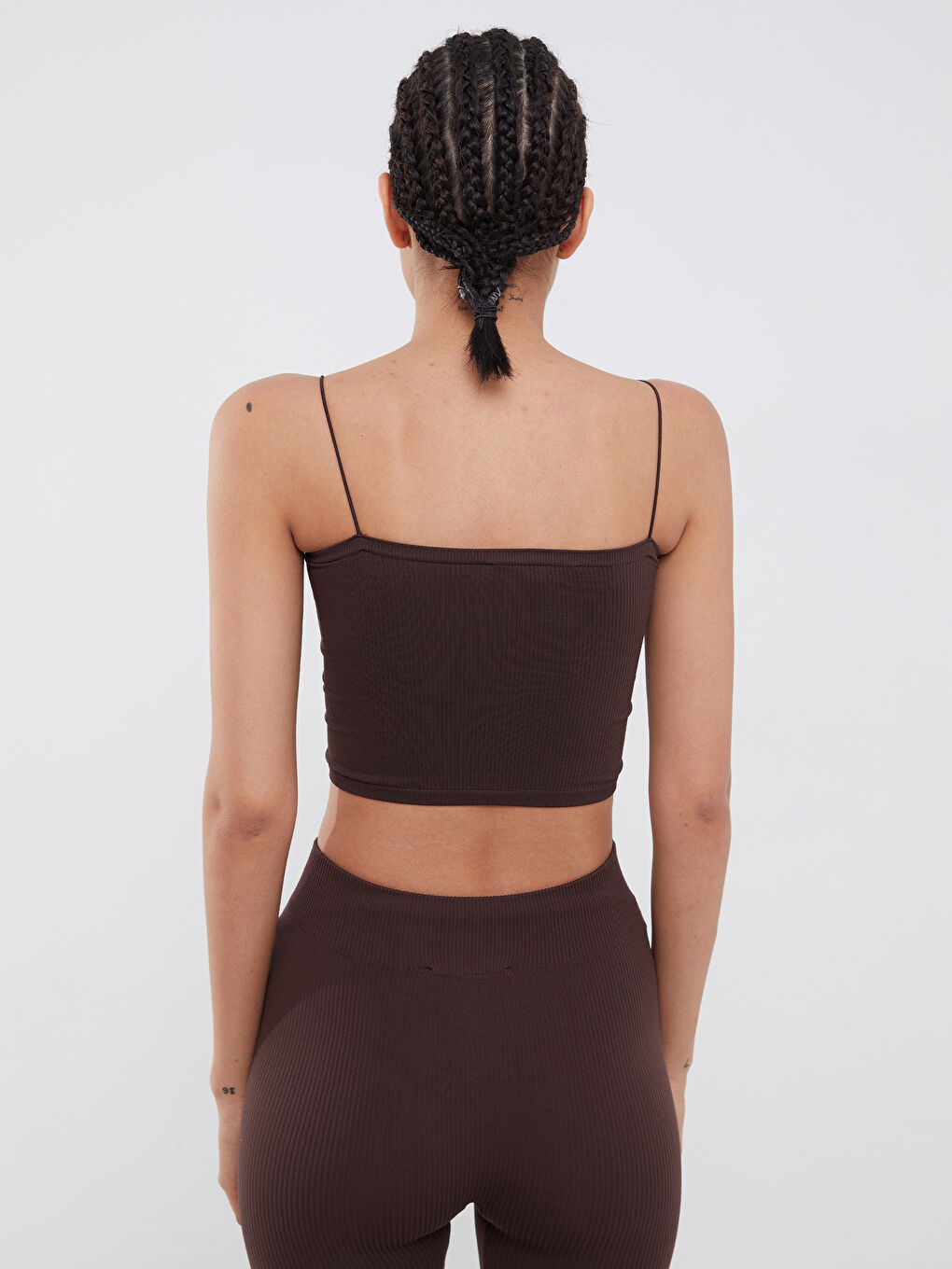 Square Collar Straight Strap Women's Sports Athlete-4