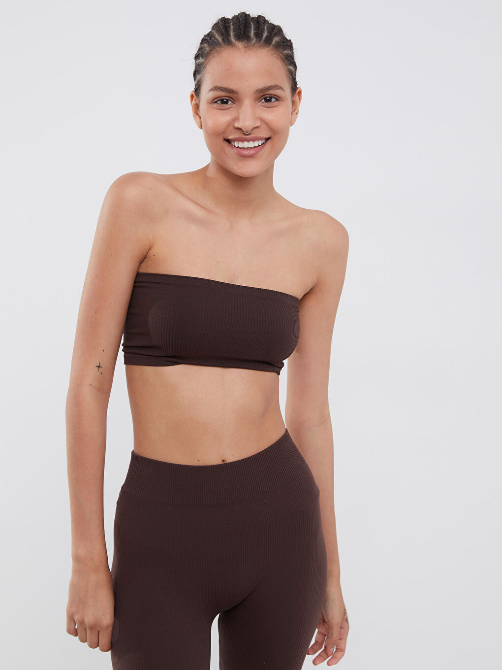 Plain Strapless Women's Bustier-1