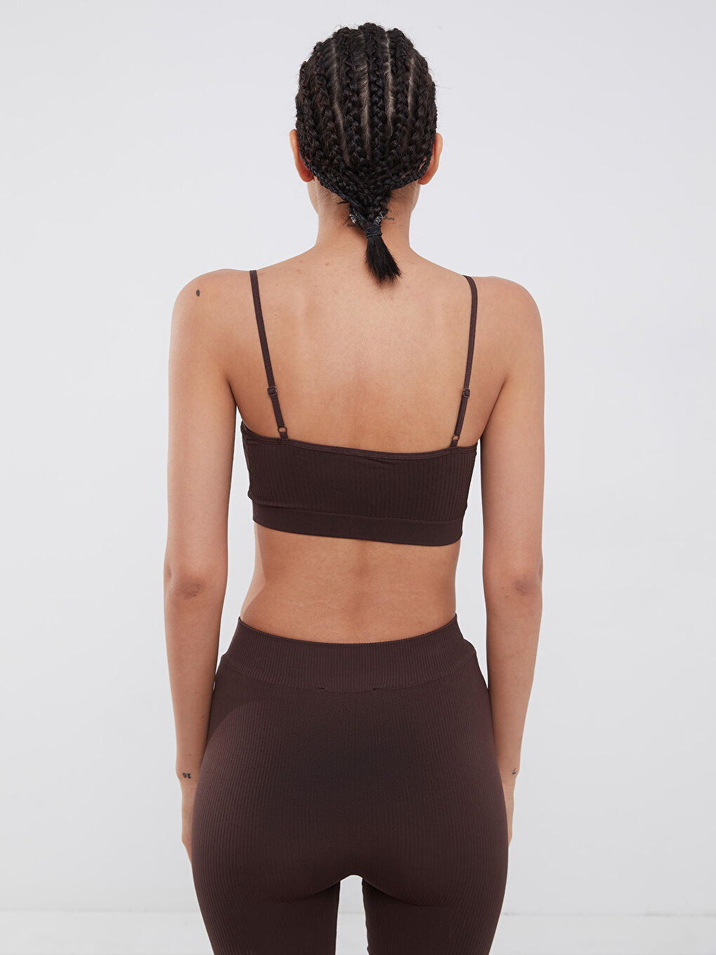 U-Neck Straight Strap Women's Sports Bustier-4