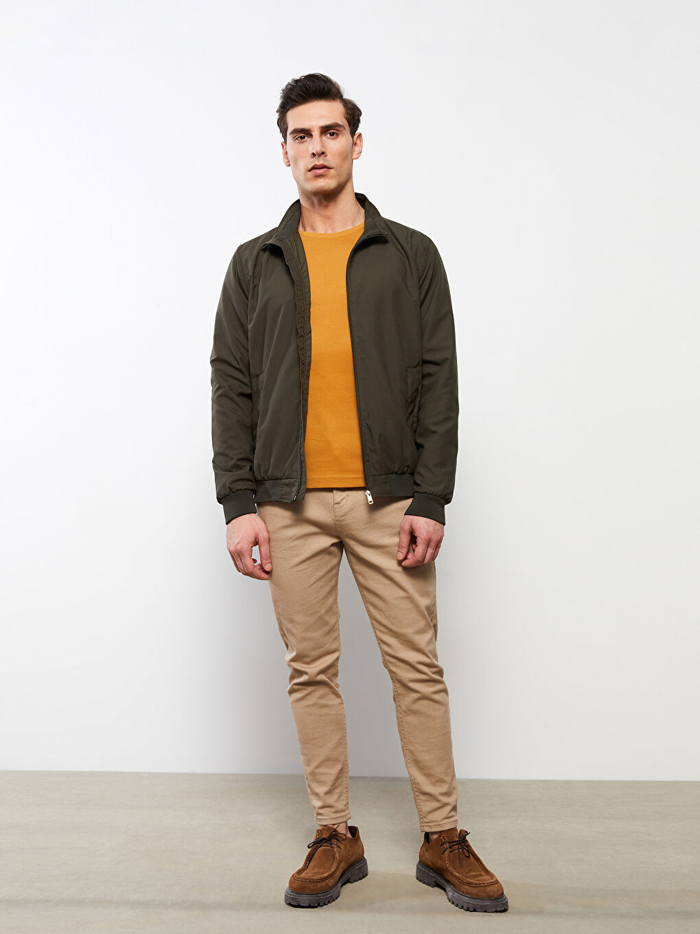 Standard Fit Turtle Neck Men's Coat -S2GT16Z8-DU8