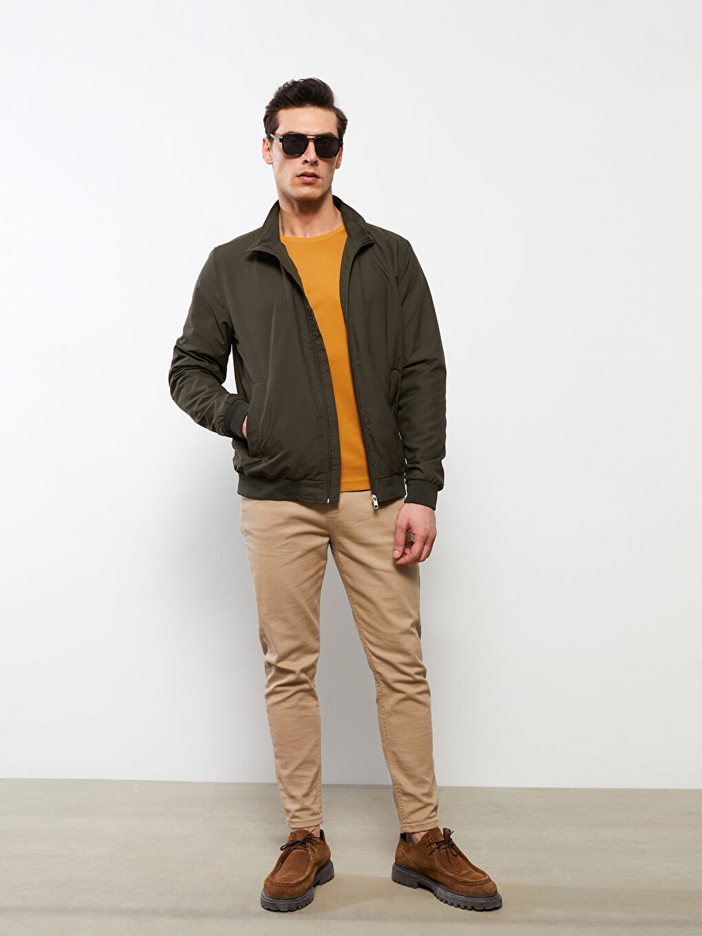 Standard Fit Turtle Neck Men's Coat -S2GT16Z8-DU8