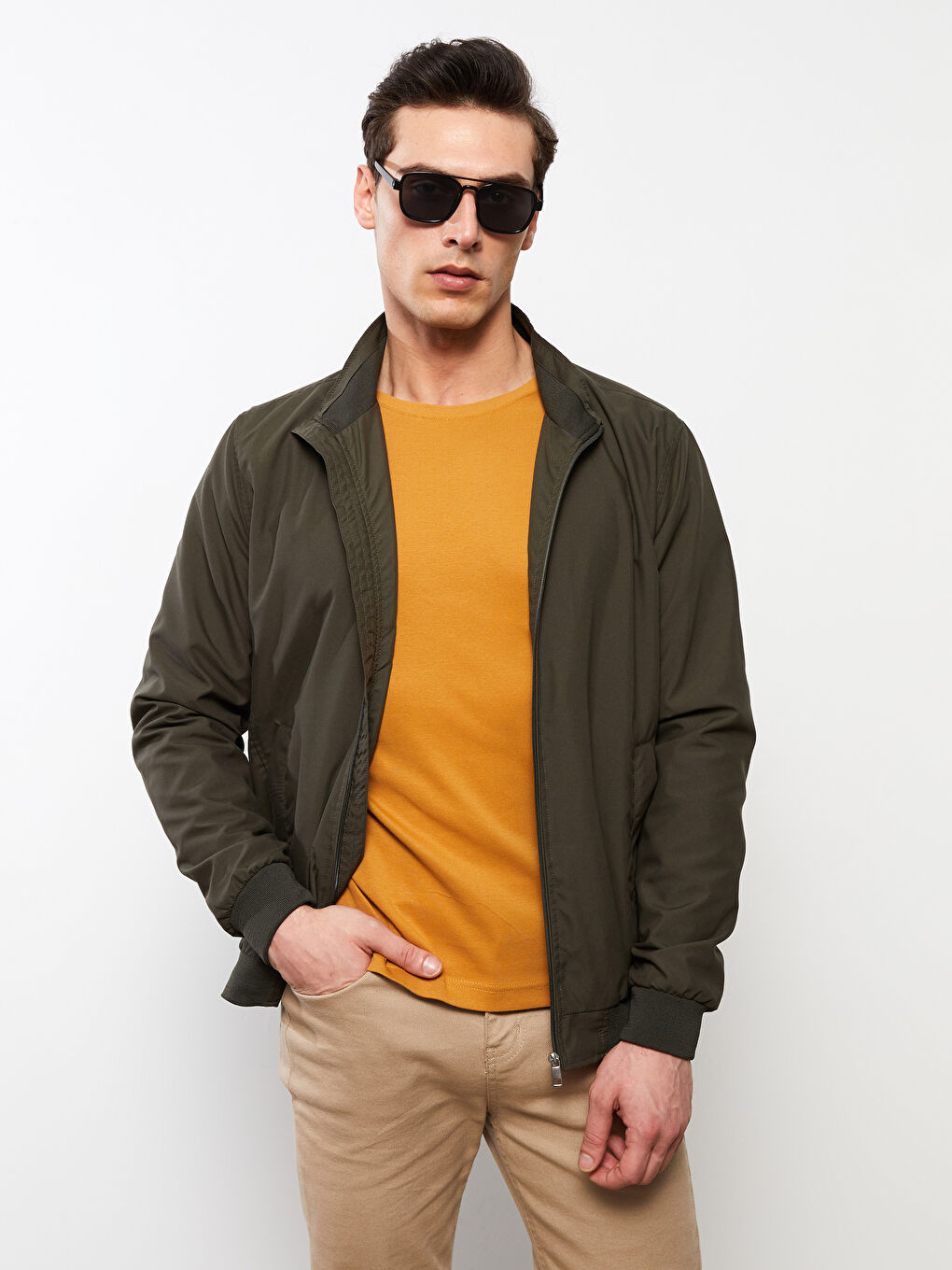 Standard Fit Turtle Neck Men's Coat -S2GT16Z8-DU8