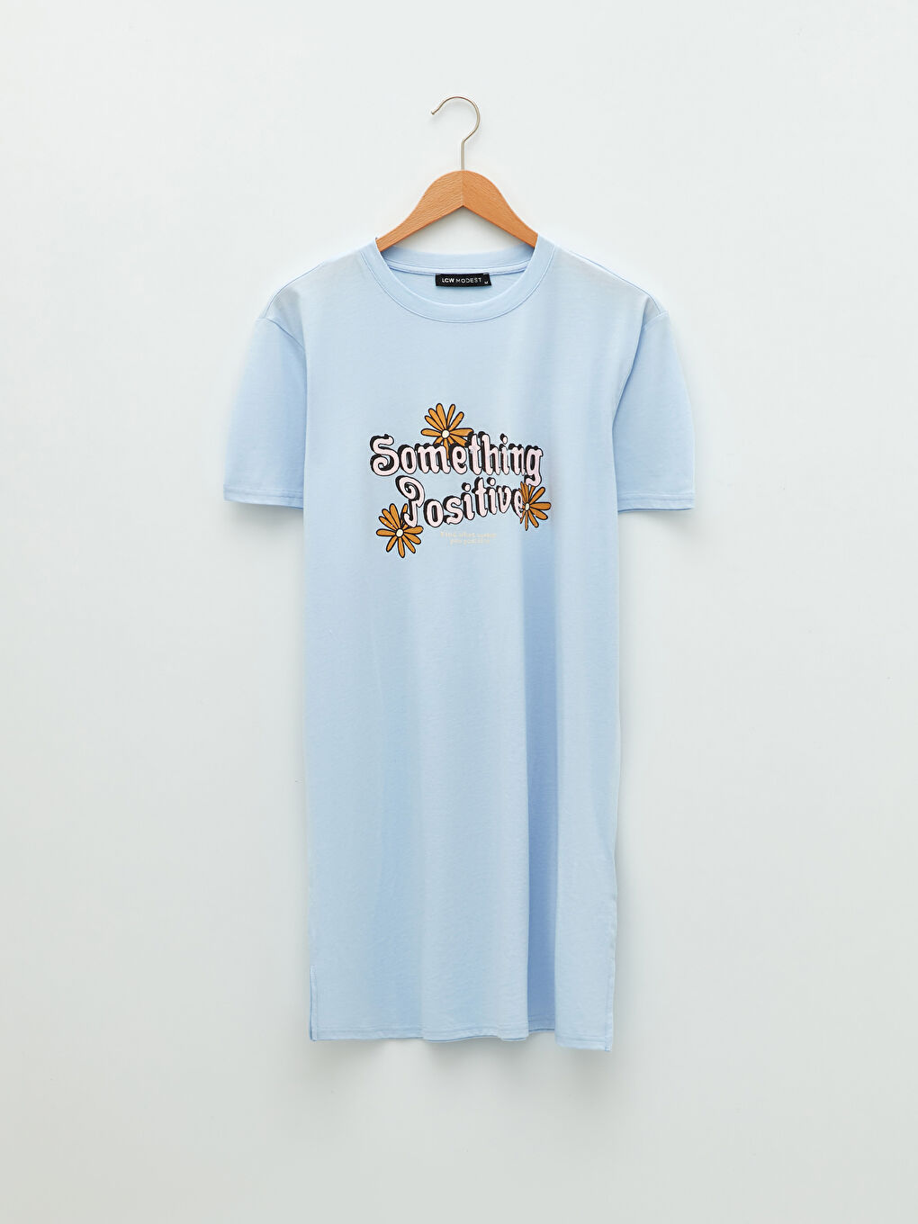 Crew Neck Printed Short Sleeve Women's Tunic-6