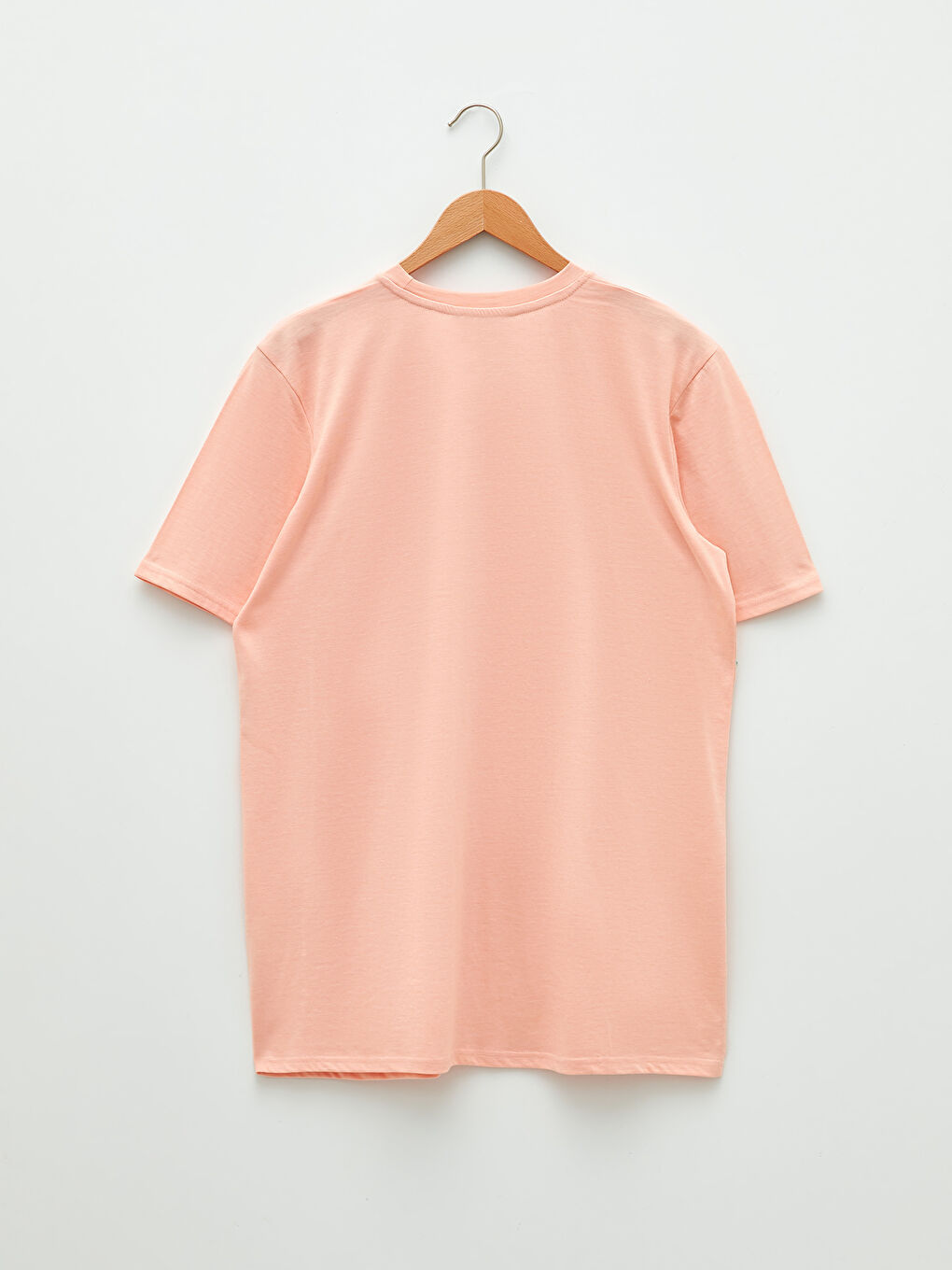 Crew Neck Plain Short Sleeve Women's Tunic-6