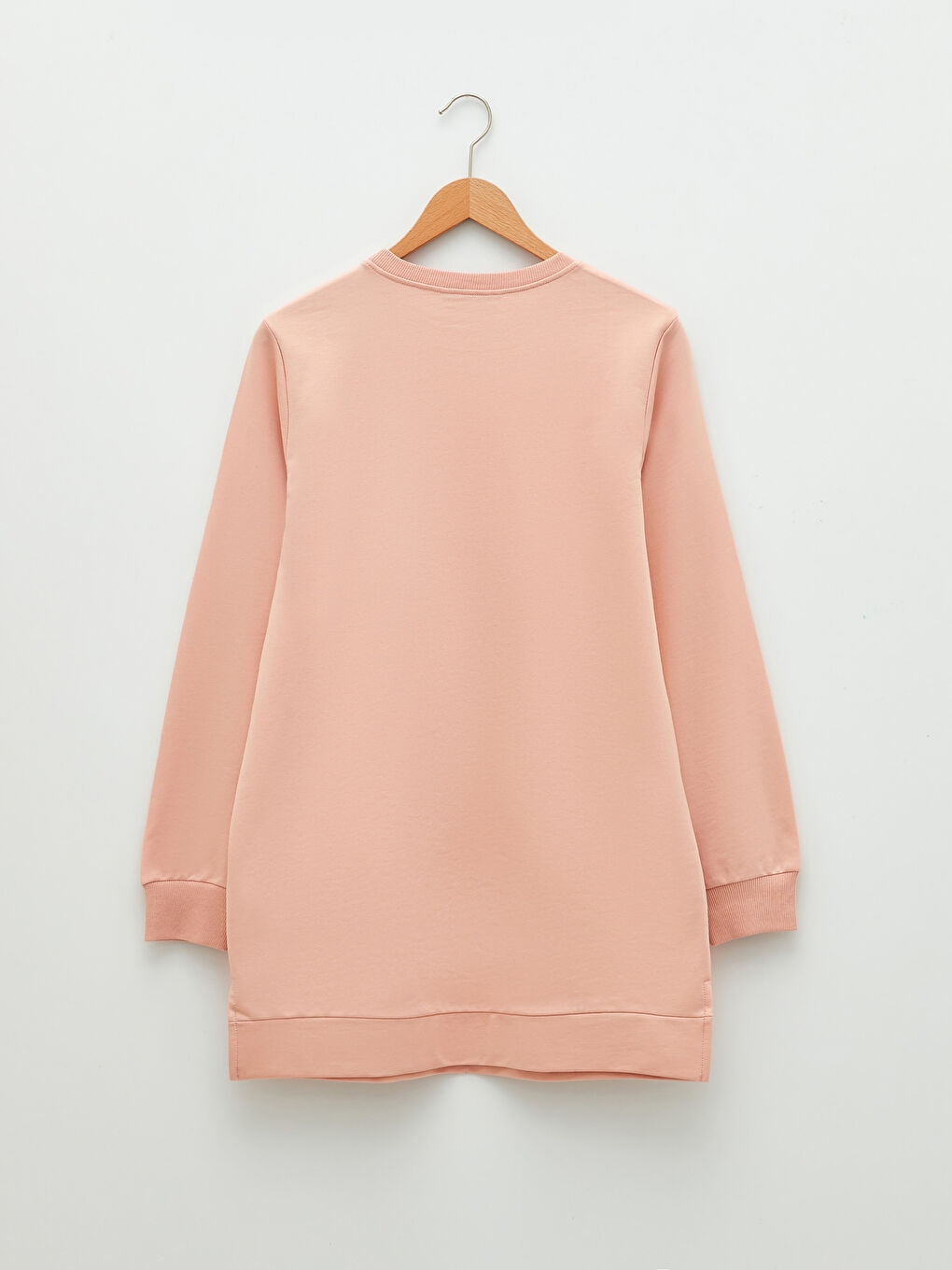 Crew Neck Plain Oversize Women's Sweatshirt Tunic-7