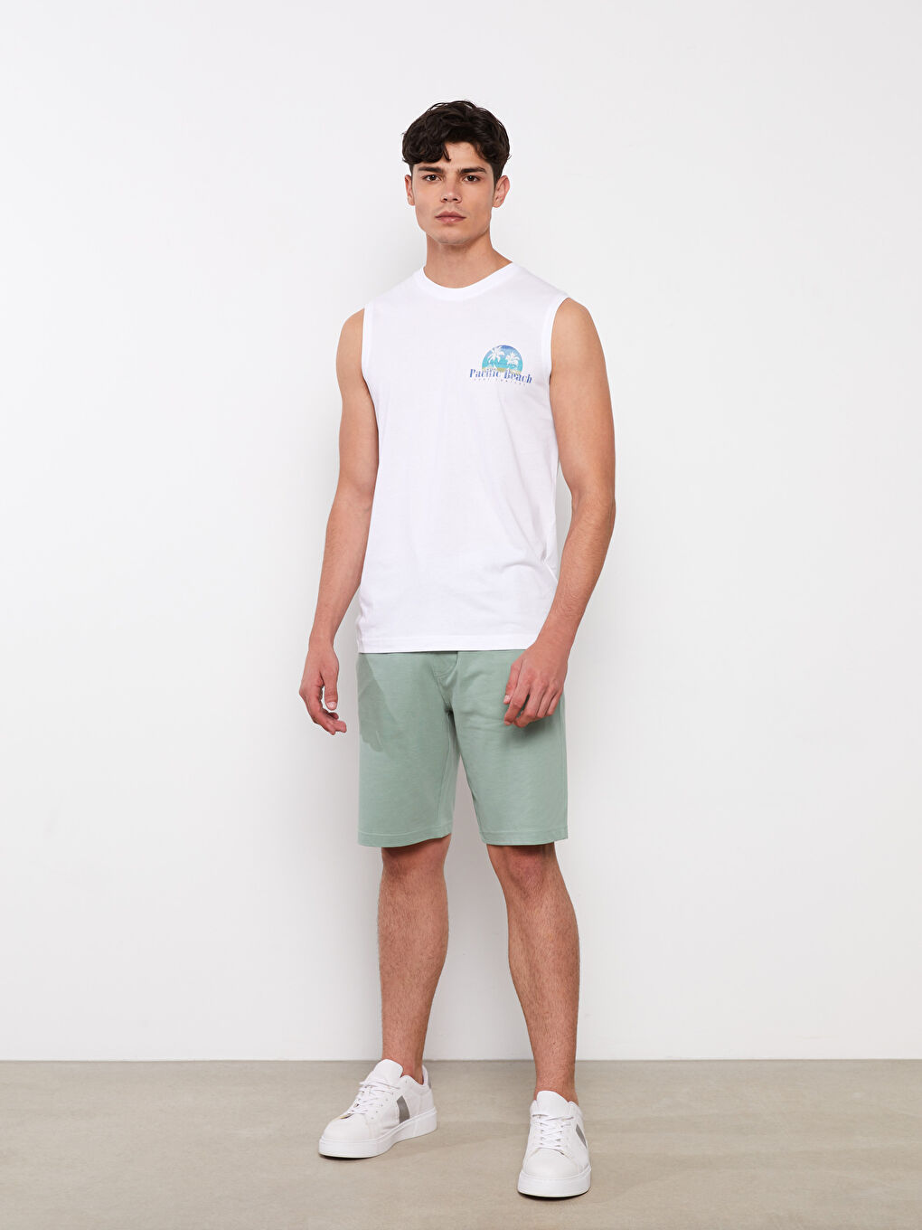 Regular Fit Pique Men's Shorts