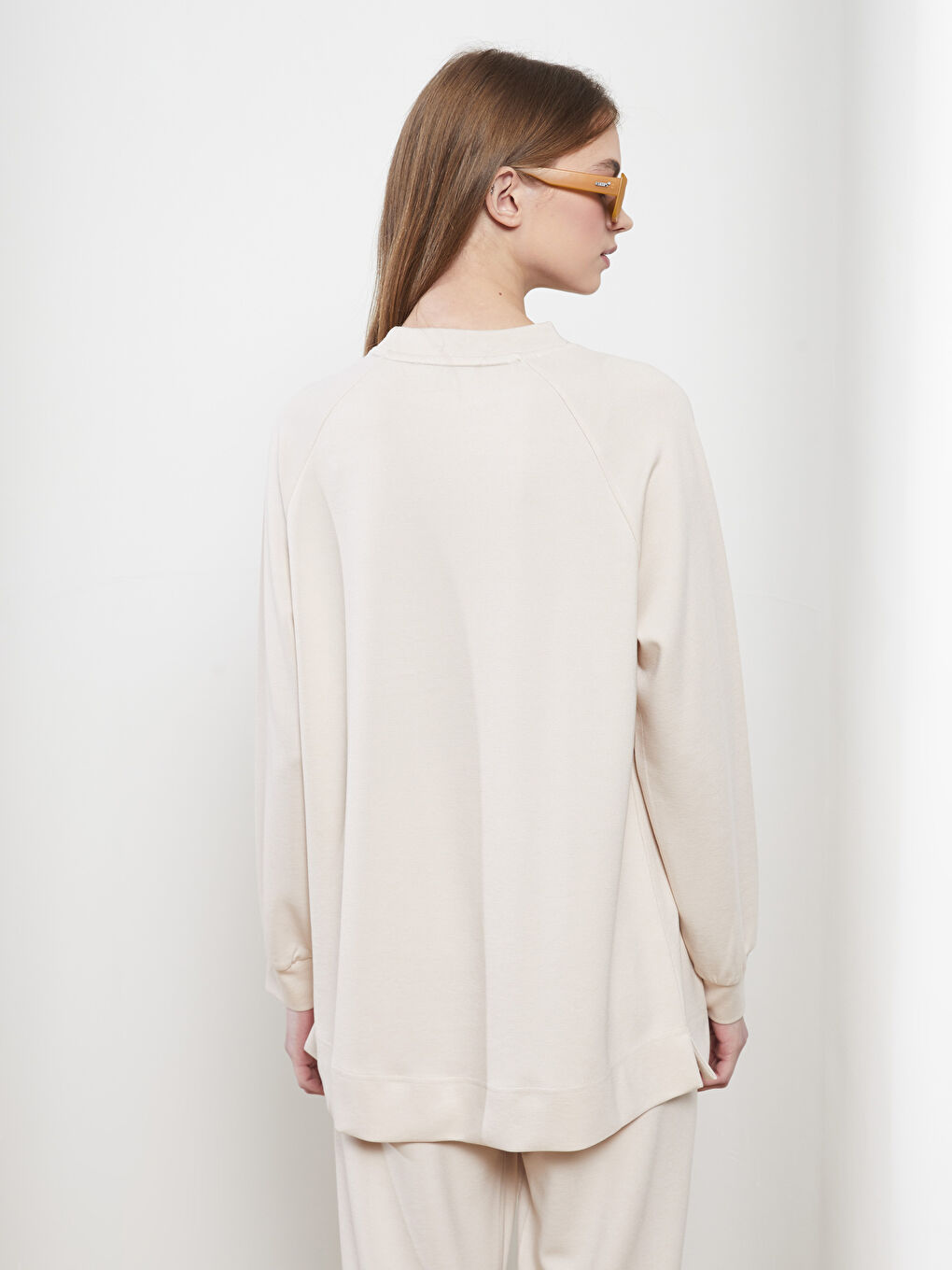 LCW Modest Crew Neck Plain Long Sleeve Women's Tunic -S2GT92Z8-DF7