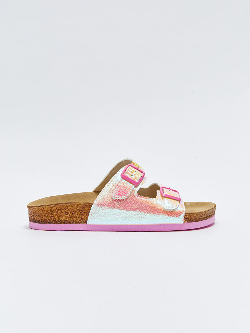 شبشب بناتي بتفاصيل إبزيم وشريط مزدوج-1