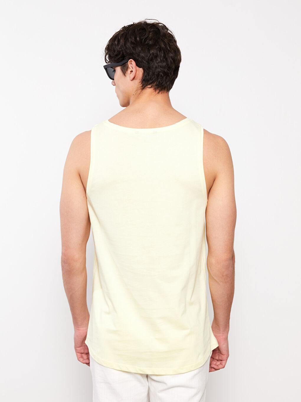 Майка без рукавов с круглым вырезом и принтом из джерси для мужчин-4