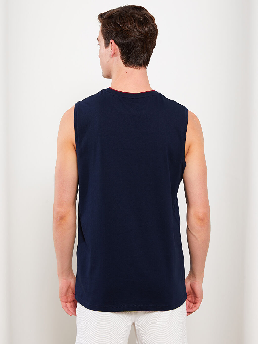 Crew Neck Printed Men's Sleeveless T-Shirt-4
