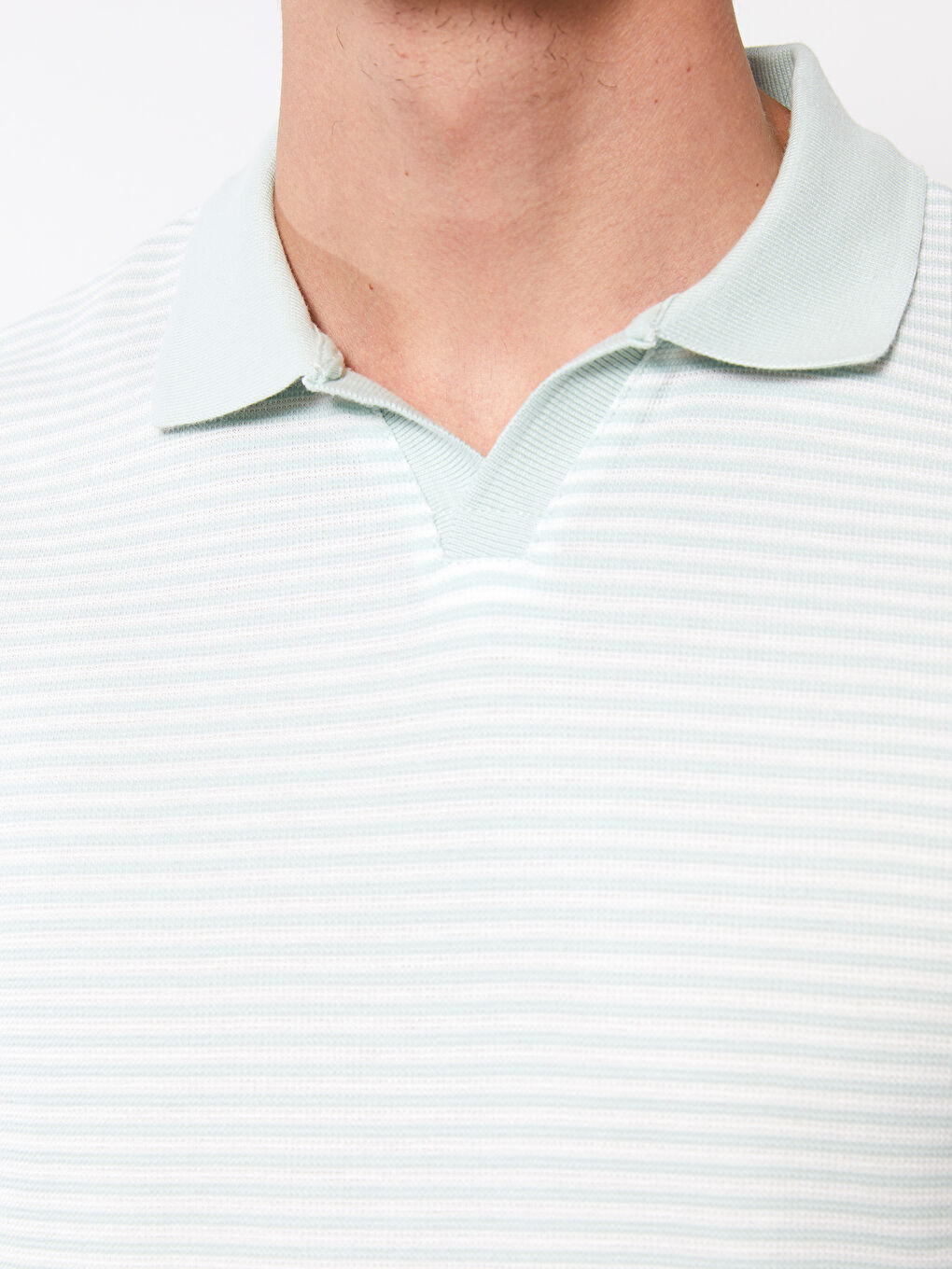 LCWAIKIKI Classic Polo Neck Short Sleeve Striped Men's T-Shirt -S2GU31Z8-LFH
