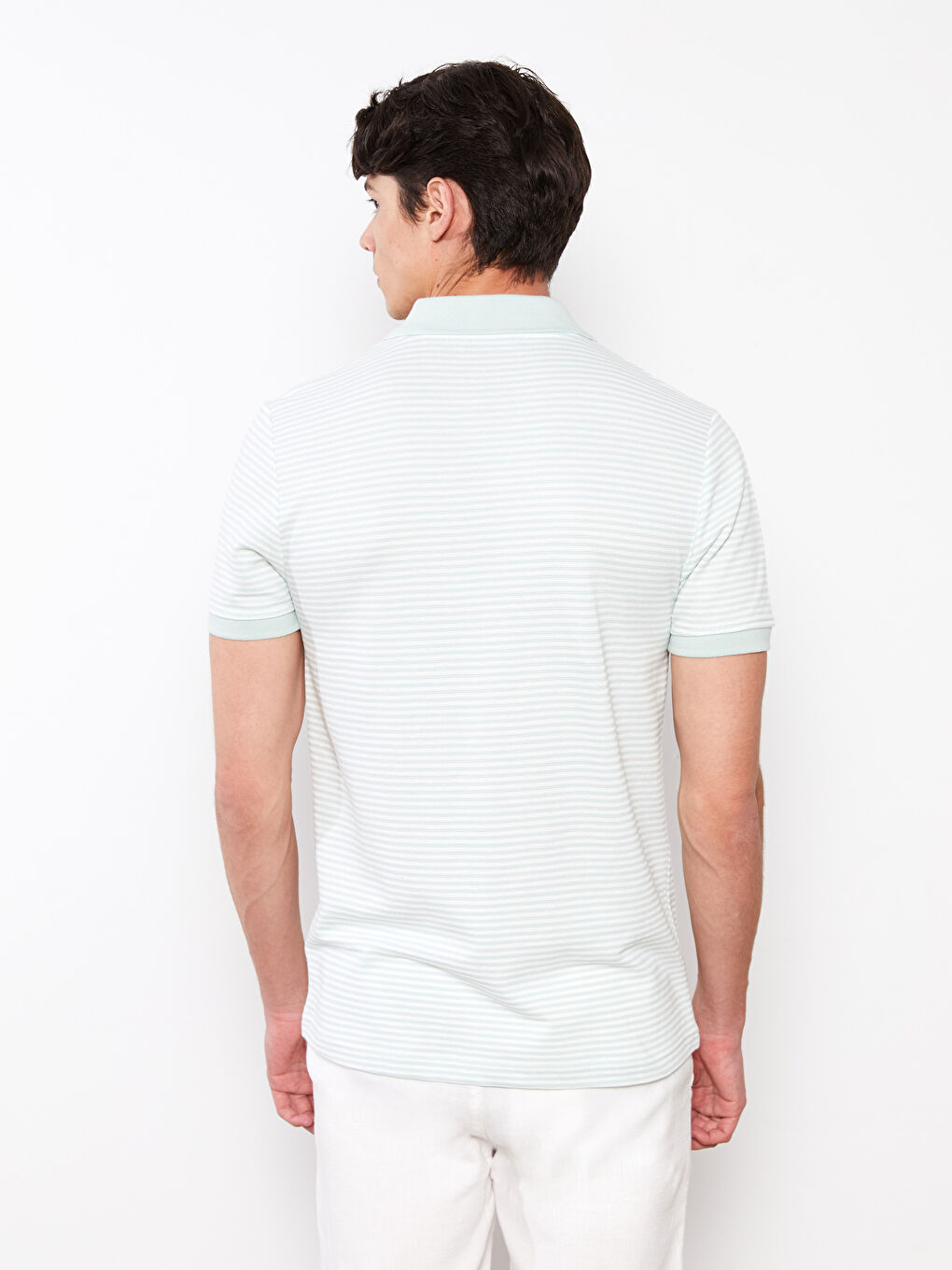 LCWAIKIKI Classic Polo Neck Short Sleeve Striped Men's T-Shirt -S2GU31Z8-LFH