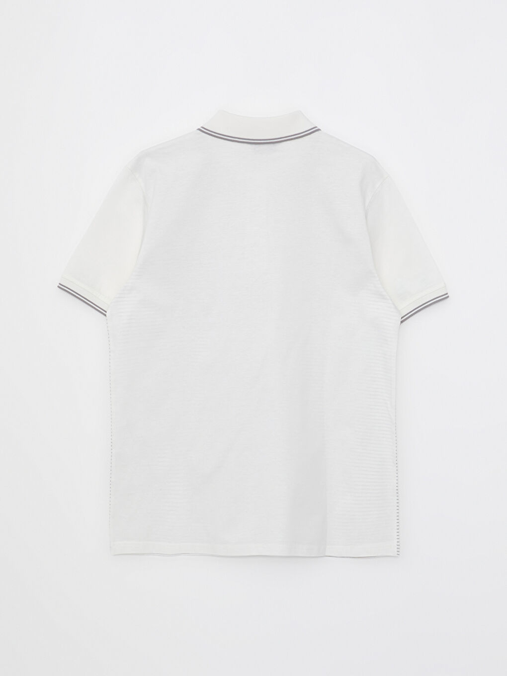 تي شيرت رجالي بياقة بولو كم قصير مخطط جيرسي-6