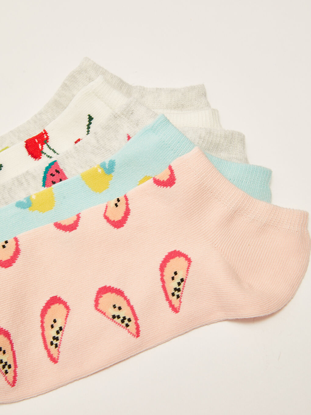 جوارب رياضية منقوشة للسيدات - عبوة من ٥ قطع-2