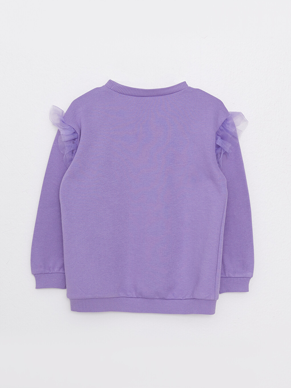 Crew Neck Long Sleeve Printed Baby Girls' Sweatshirt-1