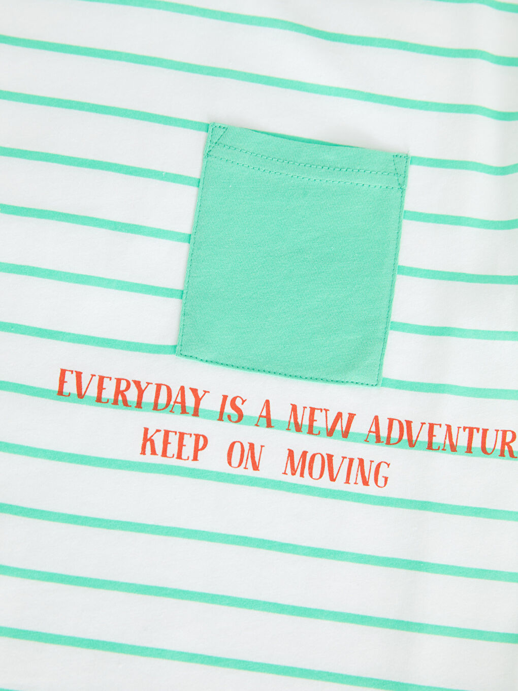 Yeşil Bisiklet Yaka Çizgili Kısa Kollu Pamuklu Erkek Çocuk Tişört-2