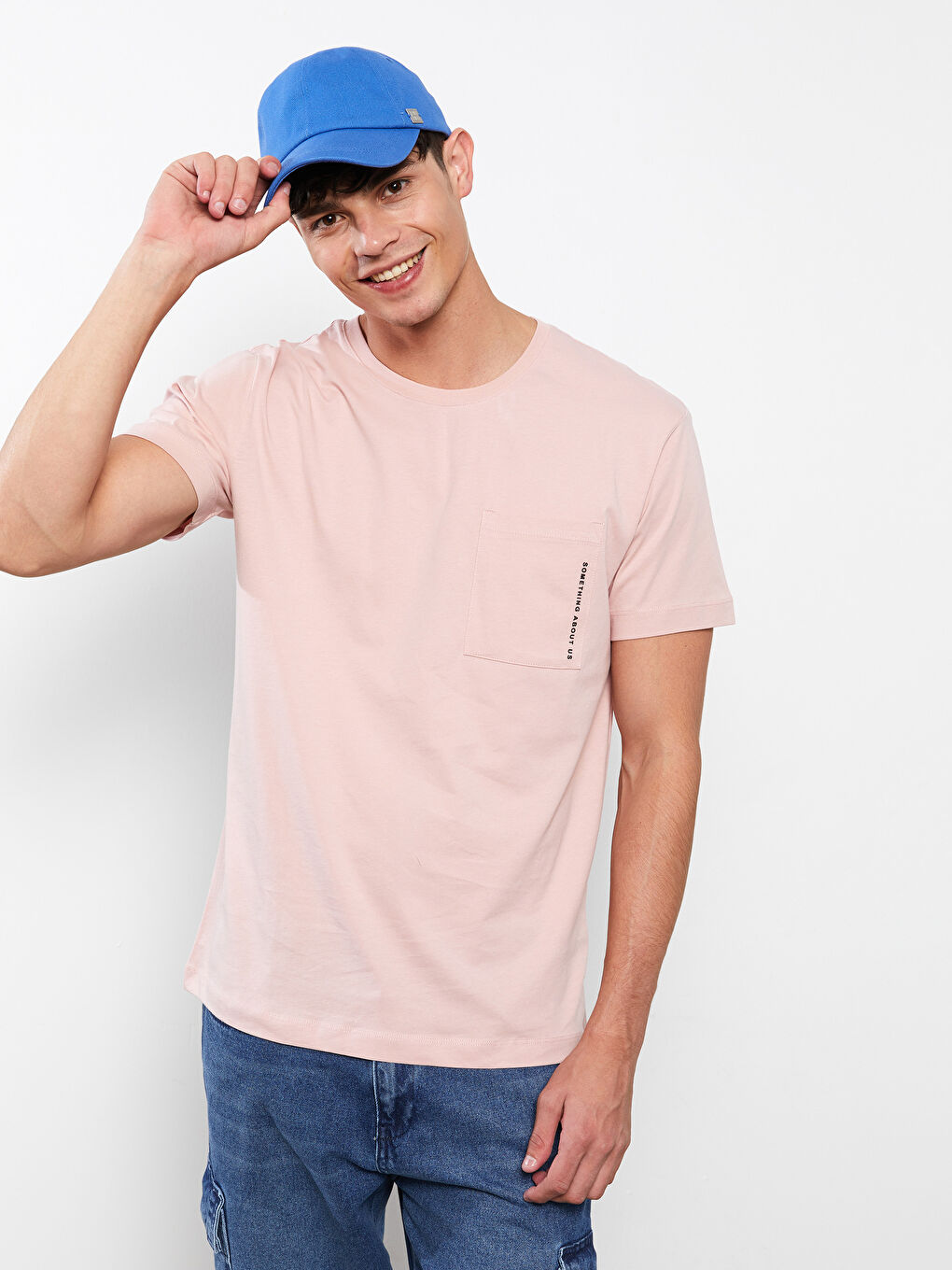 Tricou pentru Bărbați cu Guler Rotund, Mânecă Scurtă, Imprimat, din Bumbac Pieptănat-2