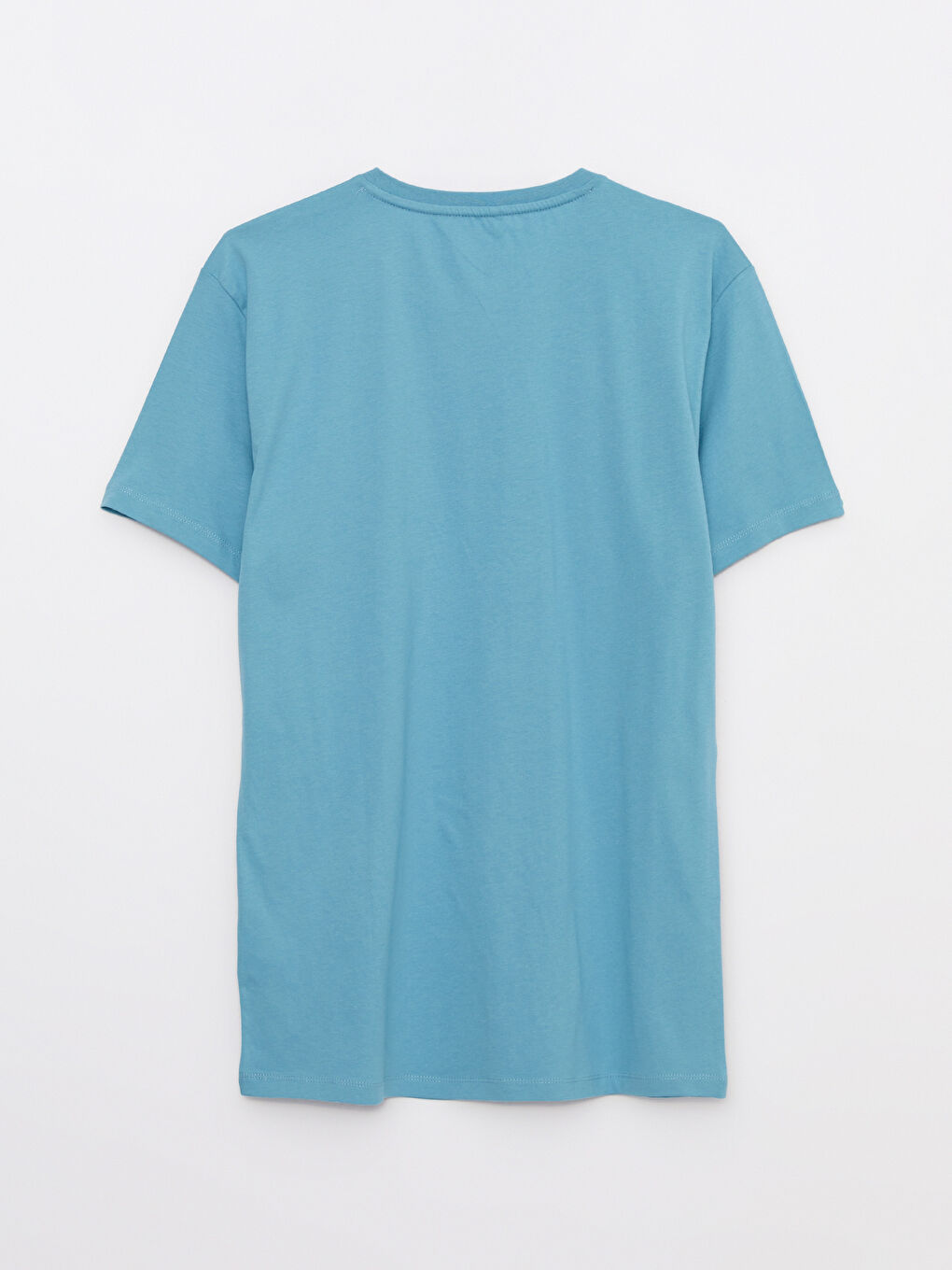 Crew Neck Short Sleeve Printed Combed Cotton Men's T-shirt-7