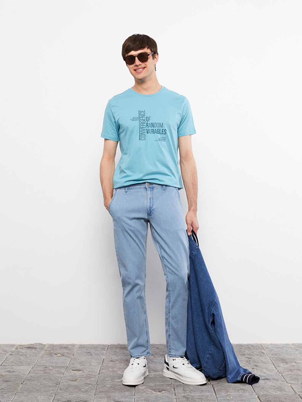 Crew Neck Short Sleeve Printed Combed Cotton Men's T-shirt-2
