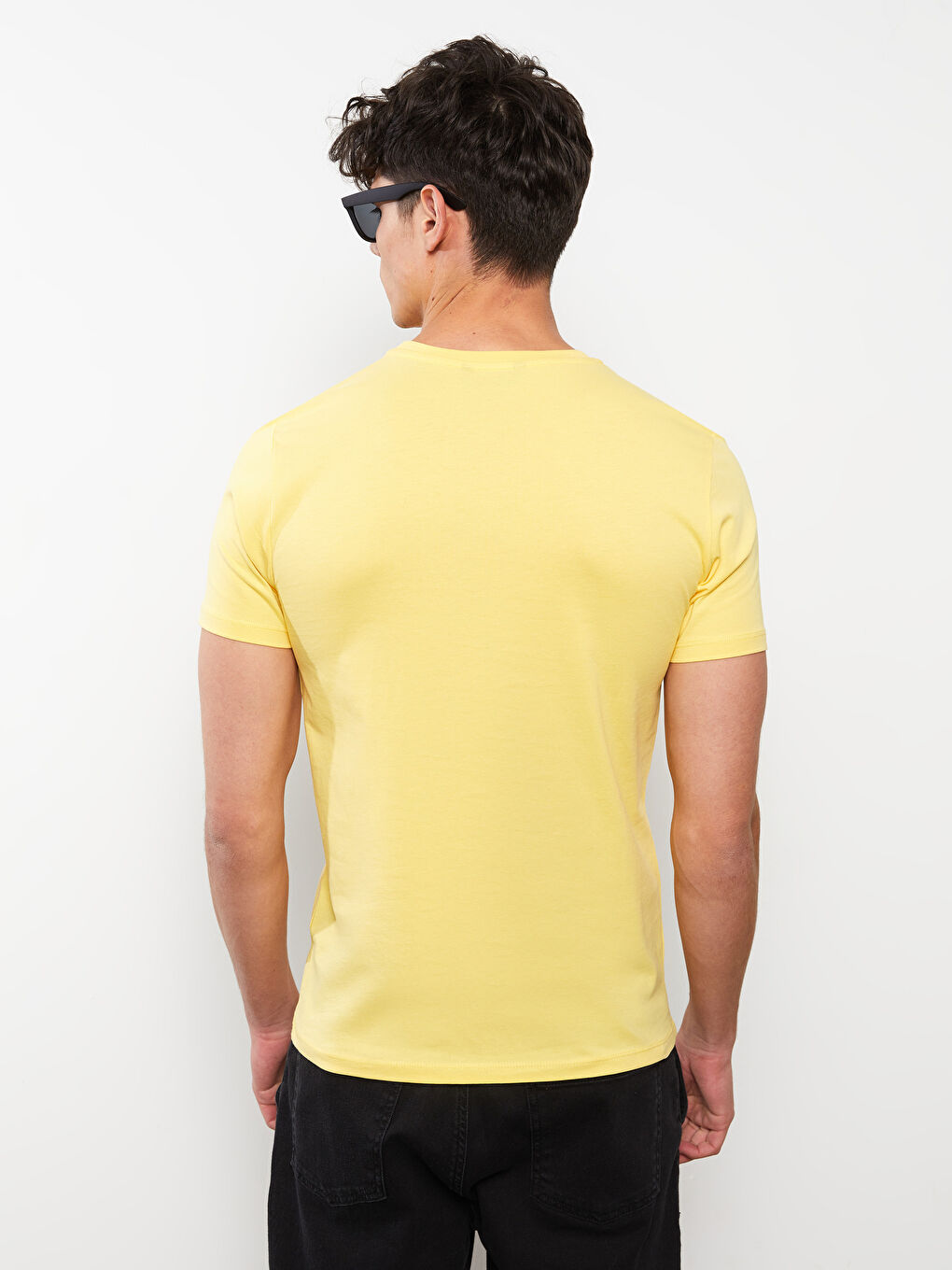 Crew Neck Short Sleeve Printed Combed Cotton Men's T-shirt-4